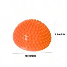 PVC Semi-Circular Durian Ball Inflatable Half Yoga Balls Massage Point Fitball Exercises Disc Trainer Fitness Balance Ball Core Pump for Improving Posture, Stability - Orange - View 5