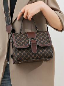Borse tote alla moda motivo design - Castano - Visualizzare 2