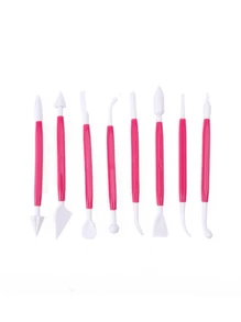 8 Piezas De Herramientas Para Modelar, Tallar Y Esculpir Arcilla Y Cerámica - Multicolor - Ver 4