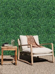 人造草牆植物，50*50cm，2層高密度米蘭草，園藝裝飾，仿真紋理的綠色植物牆，適合派對、學校、宿舍、辦公室裝飾、戶外派對、節日、生日派對裝飾、家庭裝飾、入口、飯店、餐廳、客廳、臥室、婚禮、宴會、廚房和花園裝飾、春夏裝飾、全季節裝飾、綠色低碳裝飾。