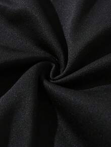 Sudadera De Cuello Redondo Informal Estampada A La Moda Vintage Para Niña, Tops De Pijama De Cuello Redondo Informales De Moda, Ropa Para El Hogar - Negro - Ver 4