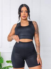 Women Two-piece Outfits - 黑色 - 查看 1