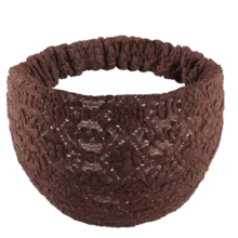 1條復古女士額頭髮箍,彈性帶款式,時尚簡約防滑女士頭飾