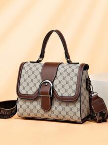 Bolso De Mano Con Diseño Moderno - Gris - Ver 1