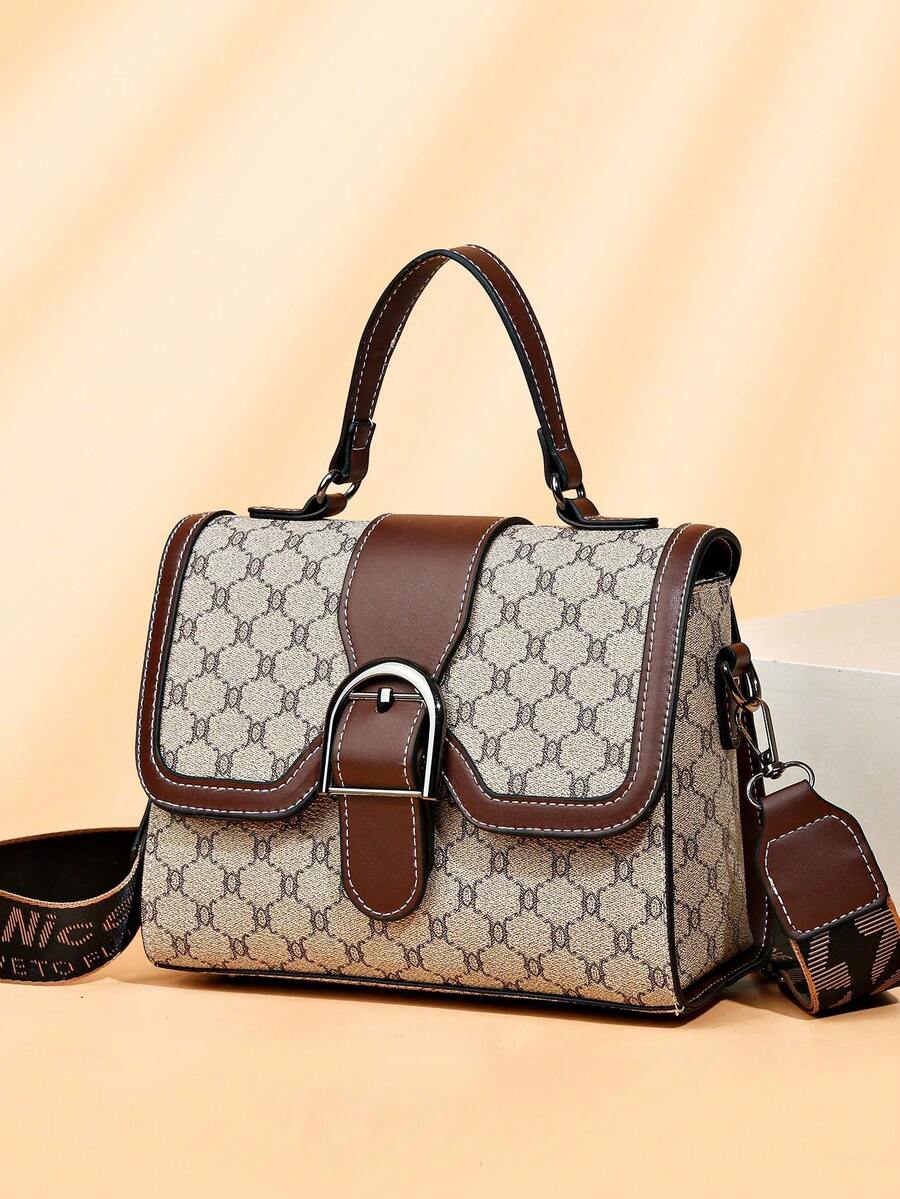 Bolso De Mano Con Diseño Moderno - Gris - Ver 1