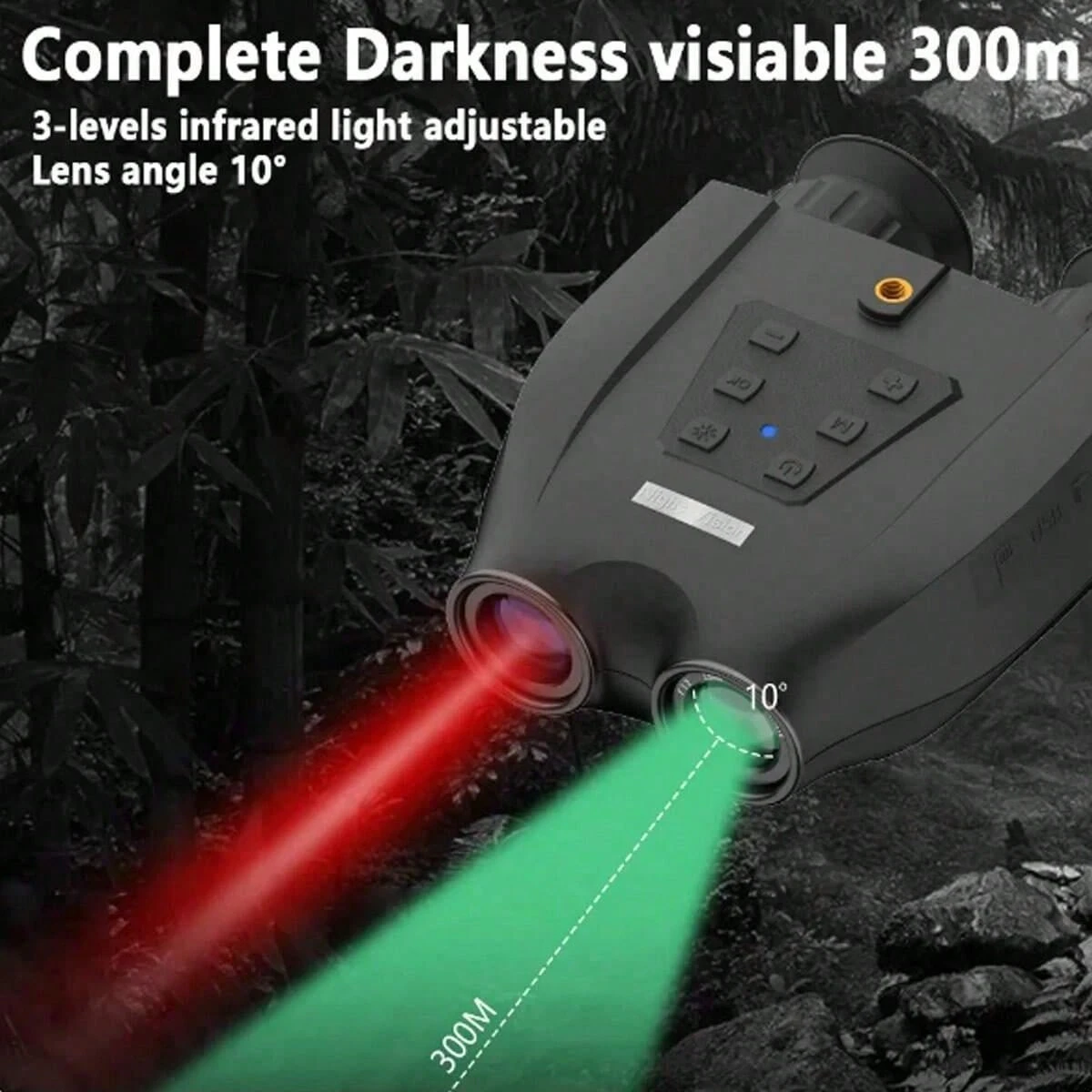 Jumelles Vision Nocturne 4K 600m Zoom 8X Écran HD Infrarouge Rechargeable Outdoor - Jumelles infrarouges (14743603