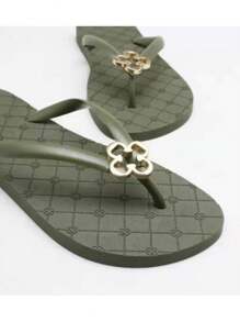 Women Flip-Flops - Army Green - View 4