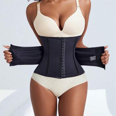 1pc Women's Workout Fitness Abdominal Binder Body Shaper Waist Trainer, Tummy Control Belt, Slimming Belt