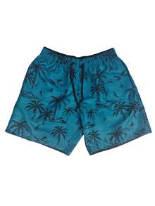 KIT 2 SHORTS bermuda masculino tactel grosso moda praia academia esportivo casual conforto - Azul petróleo - Visão 2