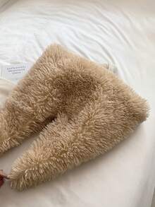 秋天和冬季新款流行時尚卡其色人造包簡單設計女性包通勤日期大容量托特包 - 卡其色 - 查看 5