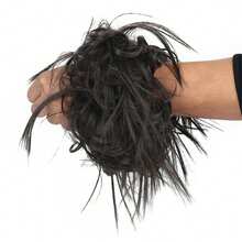 髮片,橡膠捆紮馬尾辮,7英寸捲髮髮片,合成髮髮片,女性馬尾辮髮片,適合日常穿著