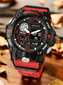 SMAEL Smael Pointer Dual Display Electronic Sports Watch, Multifunctional Waterproof Watch For Men & Students, Suitable For Outdoor Activities