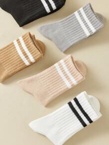 5pairs Fashionable Women's Socks For Daily Life, Fall - Multicolor - View 5