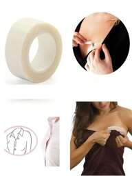 1 pieza de cinta adhesiva de doble cara antirreflectante, cinta adhesiva de doble cara adecuada para tirantes de ropa y vestidos