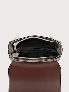Bolso De Mano Con Diseño Moderno - Gris - Ver 6