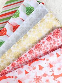10pcs-19.6*26in Christmas Gift Wrapping Tissue/Parchment/Copy/Colored Thin Paper, Christmas - Multicolor - View 5