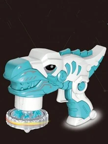 Cool Spinning Top Battle Game Light-up Alloy Wire Launcher Set, Including Battle Plate - Blue - View 5