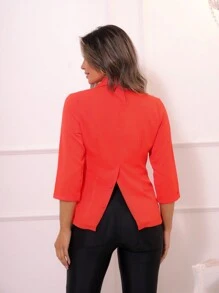 Women Blazers - trái cam - Xem 2