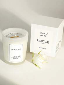 玻璃杯裝香薰蠟燭,大豆蠟,個別包裝禮盒,空氣清新劑,安眠蠟燭,女性放鬆禮物,適合生日和節日禮物,便於攜帶 - 白色 - 查看 5