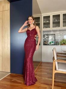 Women Prom & Evening Dresses - Redwood - View 1