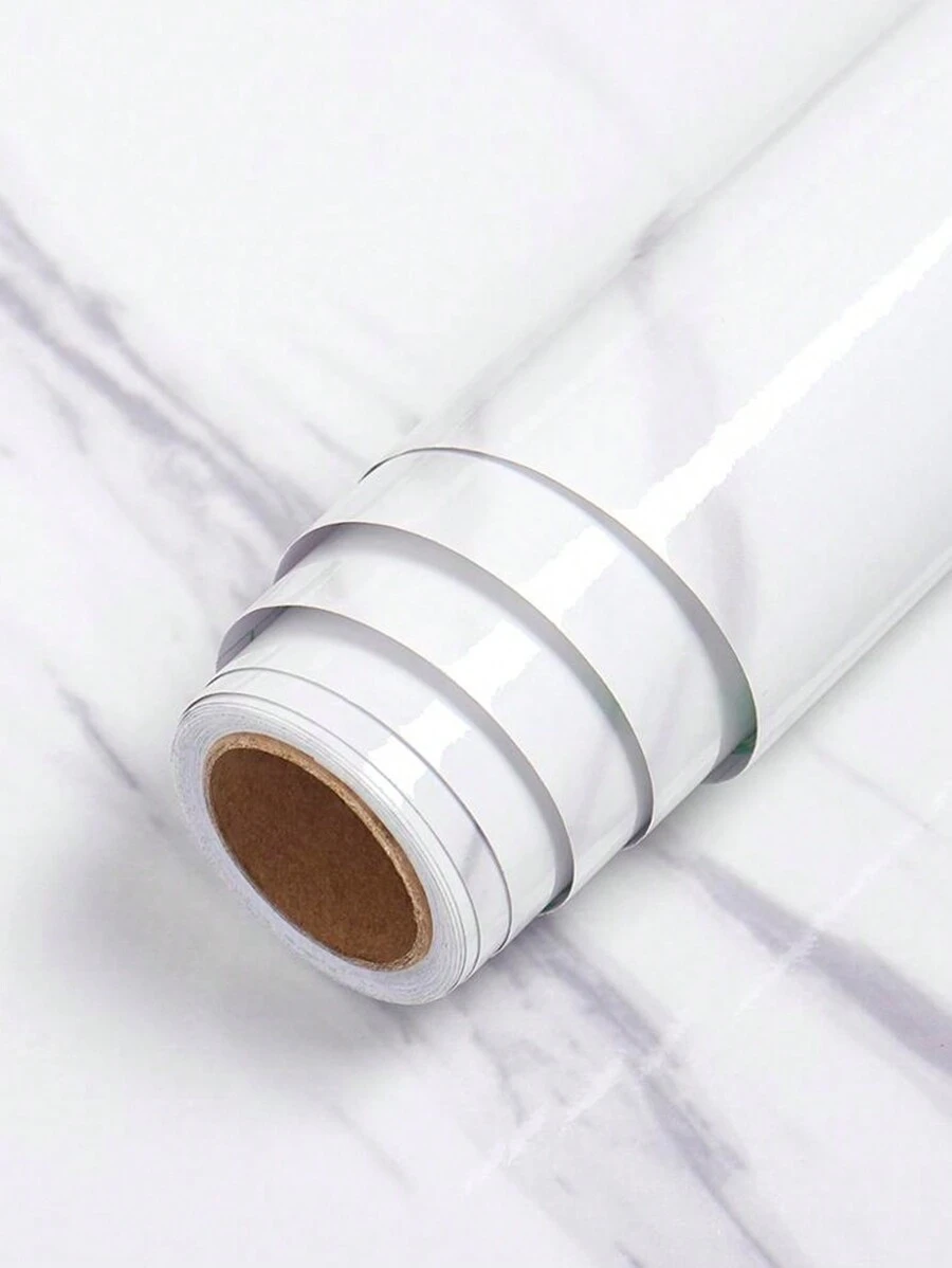 1 Miếng Mịn màng Đá hoa Giấy Đá hoa cương Xám/trắng Hình nền Bóc Và Gậy Hình nền Tự dính Có thể tháo rời Hình nền Không thấm nước Mặt bàn Giấy Đối với Tủ Mặt bàn Đồ nội thất Phòng bếp Phim ảnh - trắng - Xem 1