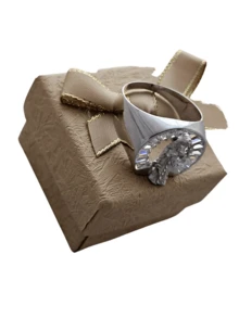 HERMOSO ANILLO SAN JUDAS TADEO PLATA SÓLIDA LEY .925 - Plateado - Ver 5