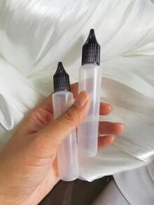 2入組30ml Ldpe塑料滴管瓶,配獨角獸形狀瓶蓋,便攜筆狀半透明清晰油液容器,適用於電子煙油、精油儲存 - 彩色 - 查看 5