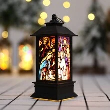 1pc New Christmas Style Lantern Gift Decoration Energy Efficient Led Candle Light With Shaped Home Decoration - Multicolor - View 3
