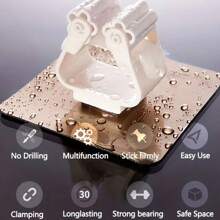 Cây Lau Nhà Treo Tường Người Tổ Chức Giá Đỡ Và Lưu Trữ Kẹp Bàn Chải Chổi Móc Treo Nhà Có Giá Để Đồ Phòng Tắm Hút Móc Treo Ống - trắng - Xem 9