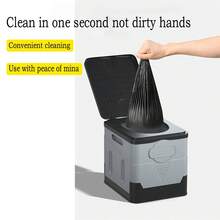 AIKI 1 Miếng Gấp di động Phòng vệ sinh Đối với Ô tô/xe hơi , Cắm Trại Ngoài Trời , Đi bộ du lịch , Đi du lịch , Trong nhà Ngoài trời Sử dụng , Thùng rác , Cắm trại Công cụ - màu đen - Xem 4