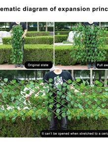 Muro Verde Expandible Follaje Hoja Artificial 1.2m - Verde - Ver 5