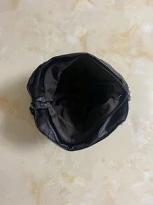 轻巧，商务休闲便携式铆钉细节单肩托特包白领工作者，教师，适合少女女大学生教师节，工作，商务，通勤，大学适合少女女大学生，新秀和白领工作者非常适合办公室，工作，商务，通勤女士最佳工作包适合少女女大学生，新款时尚女士大包 - 黑色 - 查看 6