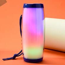 Kinkete Portable Rechargeable Bluetooth Speaker With Color Changing Light Lamp - Black - View 5
