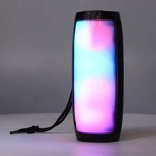 Kinkete Portable Rechargeable Bluetooth Speaker With Color Changing Light Lamp - Black - View 6