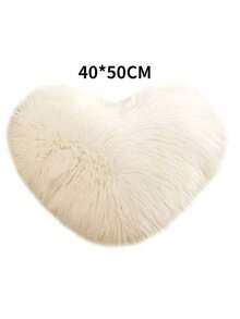 Almohada de Felpa en Forma de Corazón: Funda de Cojin Decorativo, Cojines Atractivos para Sala, Relleno Cojin Suave y Cómodo, Cojines Decorativos para Salas, Habitaciones y Regalos - Blanco - Ver 6