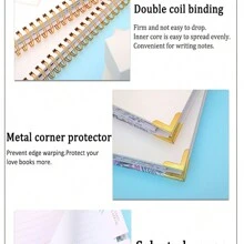 Wedding Planner Notebook A5 Size Bride-to-be Wedding Spiral Diary For Wedding Planning - White - View 4