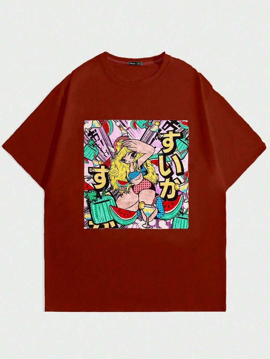 Men T-Shirts - 紅色 - 查看 1