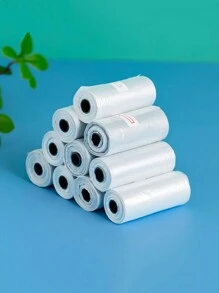 6入組白色狗糞袋,寵物垃圾袋,清理狗屎必備 - 白色 - 查看 2