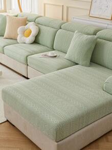1 pièce Housse de canapé élastique pour toutes les saisons, housse de coussin de siège de canapé enveloppante imperméable, antidérapante, lavable en machine, design minimaliste moderne, adaptée aux canapés d'angle et aux canapés 1/2/3/4 places, pour la chambre à coucher et le salon - Vert menthe - Voir 7