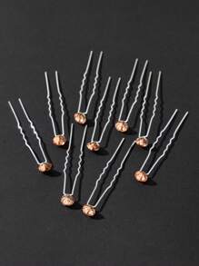 20pcs Pearl & Rhinestone Hairpins, Suitable For Hairstyling And Festival Occasions - Multicolor - View 3