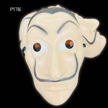 Mascara de Halloween Casa De Papel - Beis - Ver 3