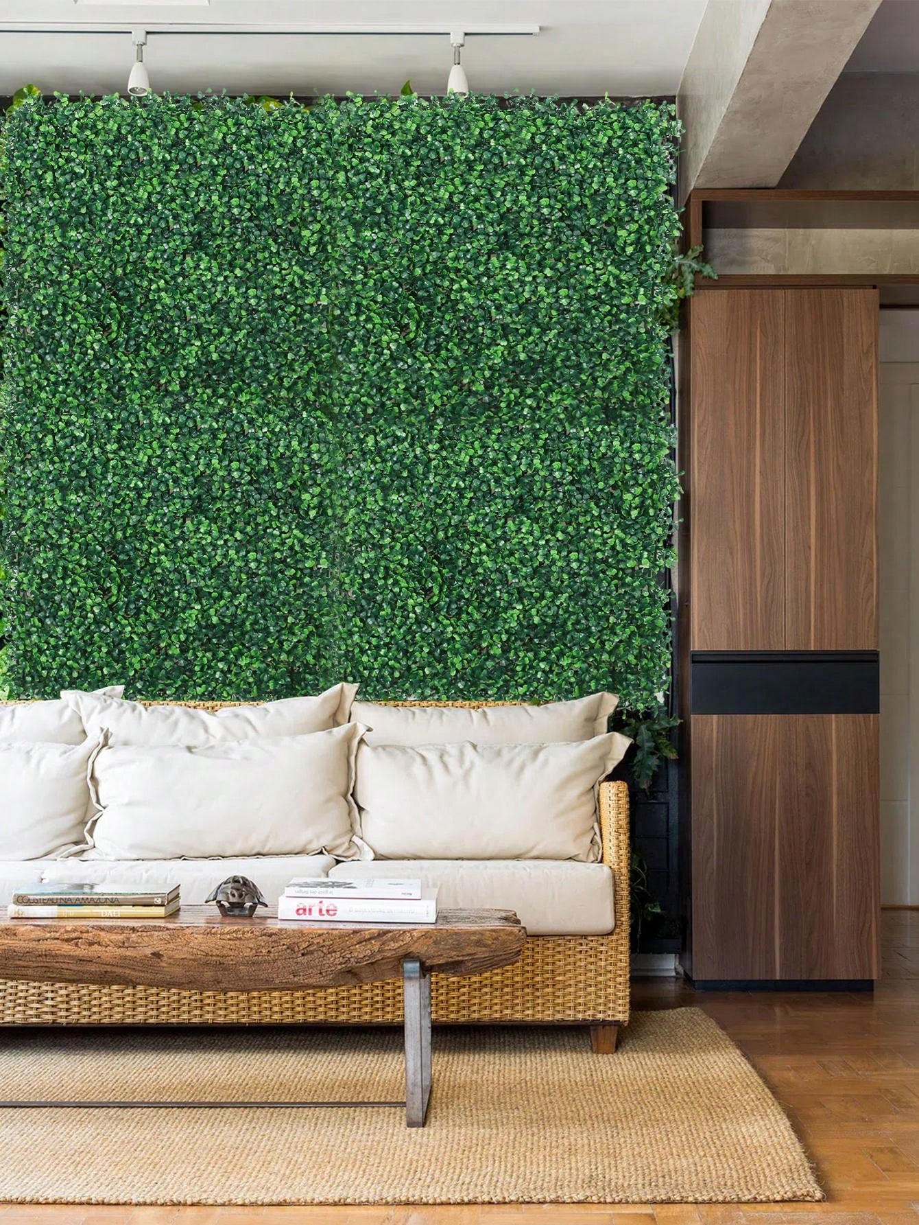 One Piece Of Grass Wall Decor Plant, 50*50cm, Realistic Double Layers