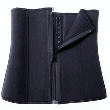 束腰運動腰帶，腰部收緊帶，肚子包裹，帶式塑身內衣，含9根鋼骨雙層壓縮，適用於運動