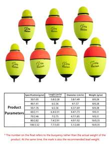 Phao Câu Cá EVA Bể Phao Câu Cá Với Pin Xốp Điện Tử Đèn Ngủ Câu Cá Bobber Đôi Quang Câu Cá Bobbers - Nhiều màu - Xem 3