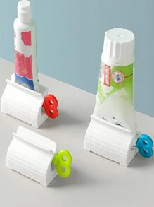1/3入手動牙膏擠壓器,浴室用品面部潔淨乳擠壓器 - 藍色 - 查看 1