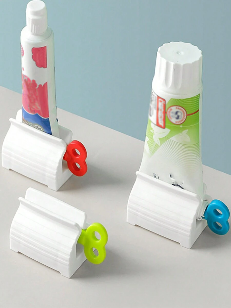 1/3入手動牙膏擠壓器,浴室用品面部潔淨乳擠壓器 - 藍色 - 查看 1