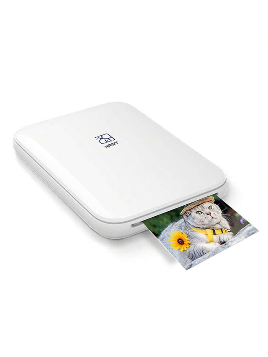 1 pieza mini color impresora 300DPI portátil foto mini foto impresora con bolsillo DIY compartir foto impresora - Blanco - Ver 1