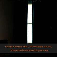 H.VERSAILTEX Blackout Curtain For Living Room Small Window Kitchen Blackout Curtains Energy Saving Solid Grommet Blackout Drape - 古銅綠 - 查看 9