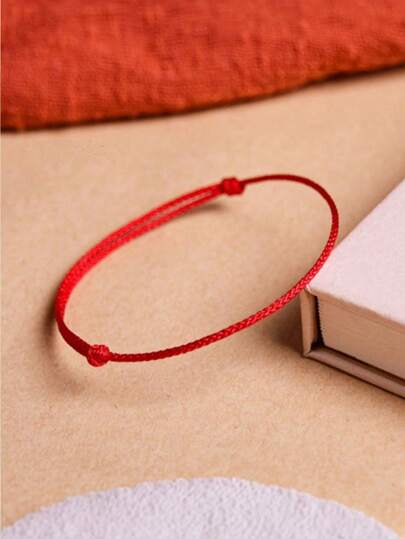 1 Piece Fashion Adjustable Lucky Red Bracelet For Women Gift