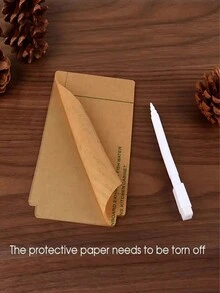 1 pieza Luz de noche de tablero acrílico, con interruptor (incluye base, cable USB, lápiz y tablero acrílico), tablero de mensajes con función borrable y función de iluminación para escritura a mano - Blanco - Ver 6